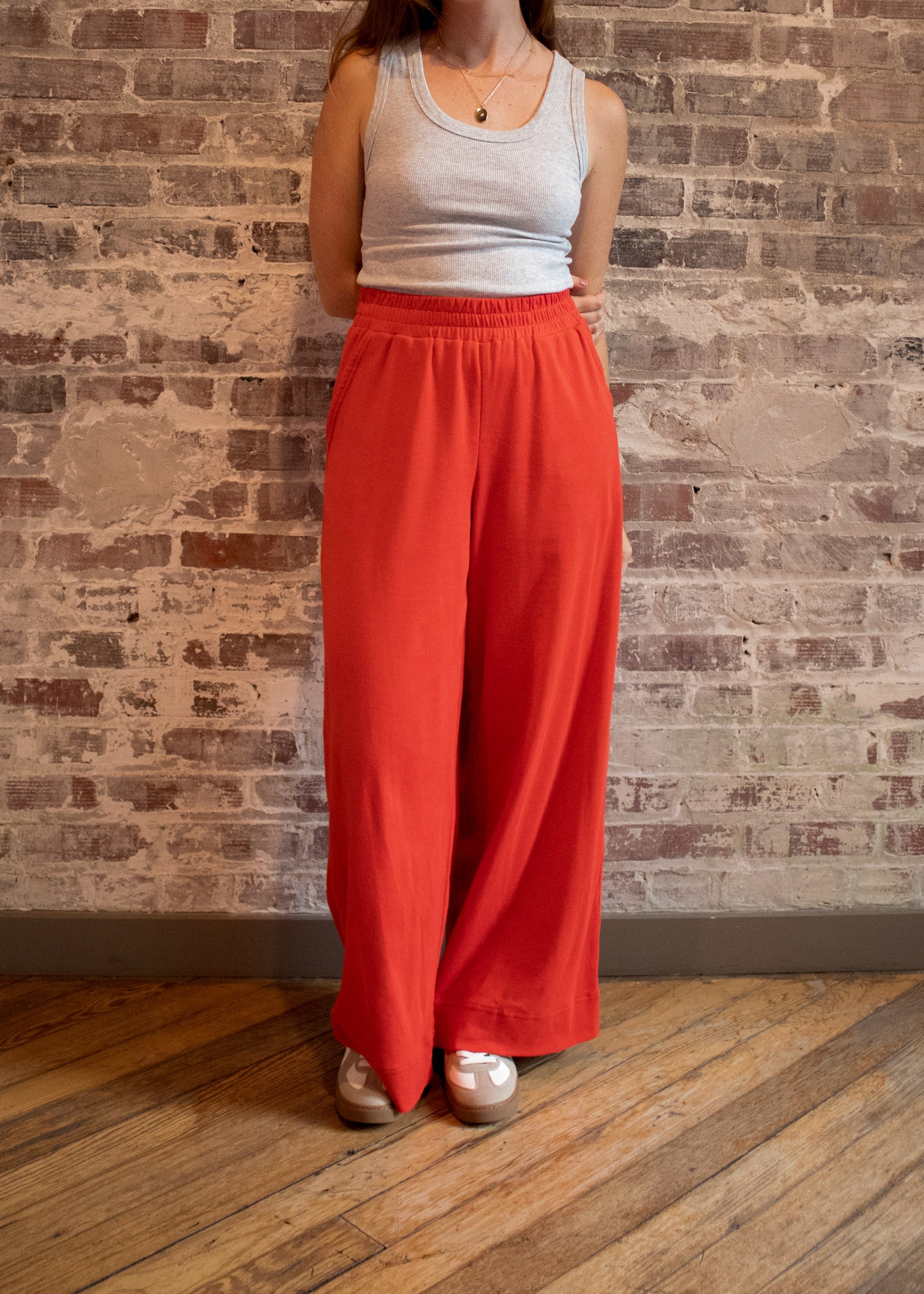 Natalie Pant in Red