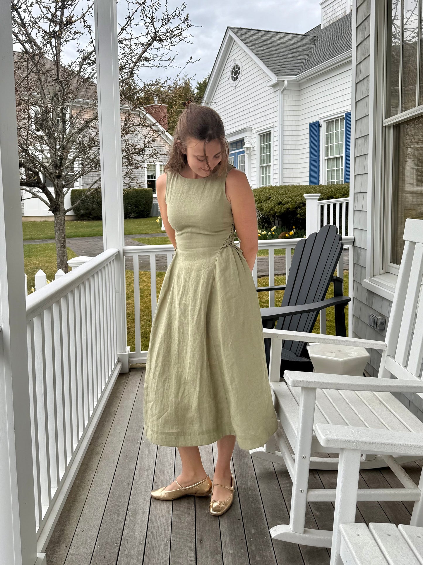 Margo Dress in Sage