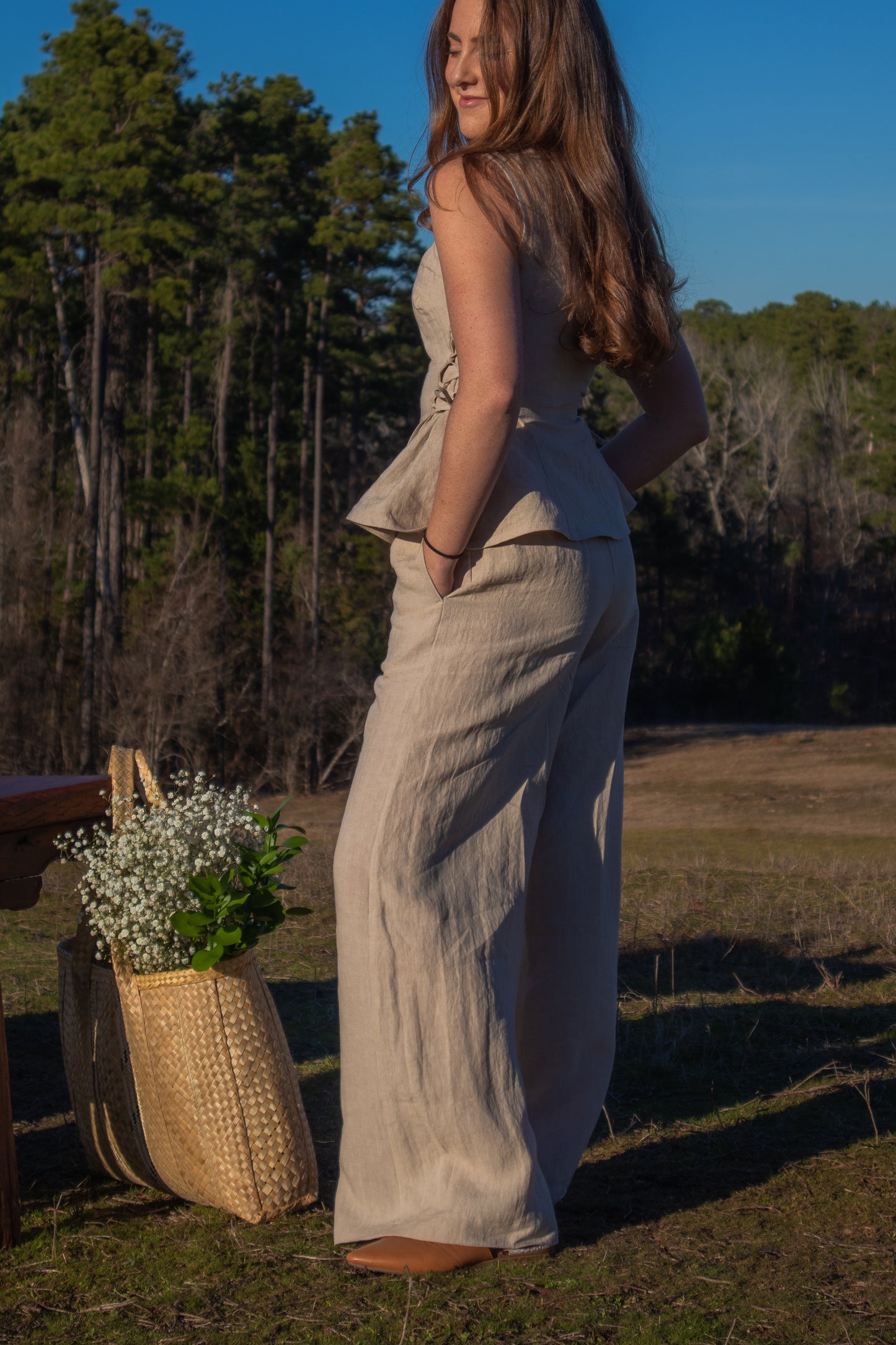 Margo Pants in Beige