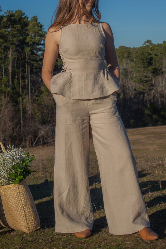 Margo Pants in Beige