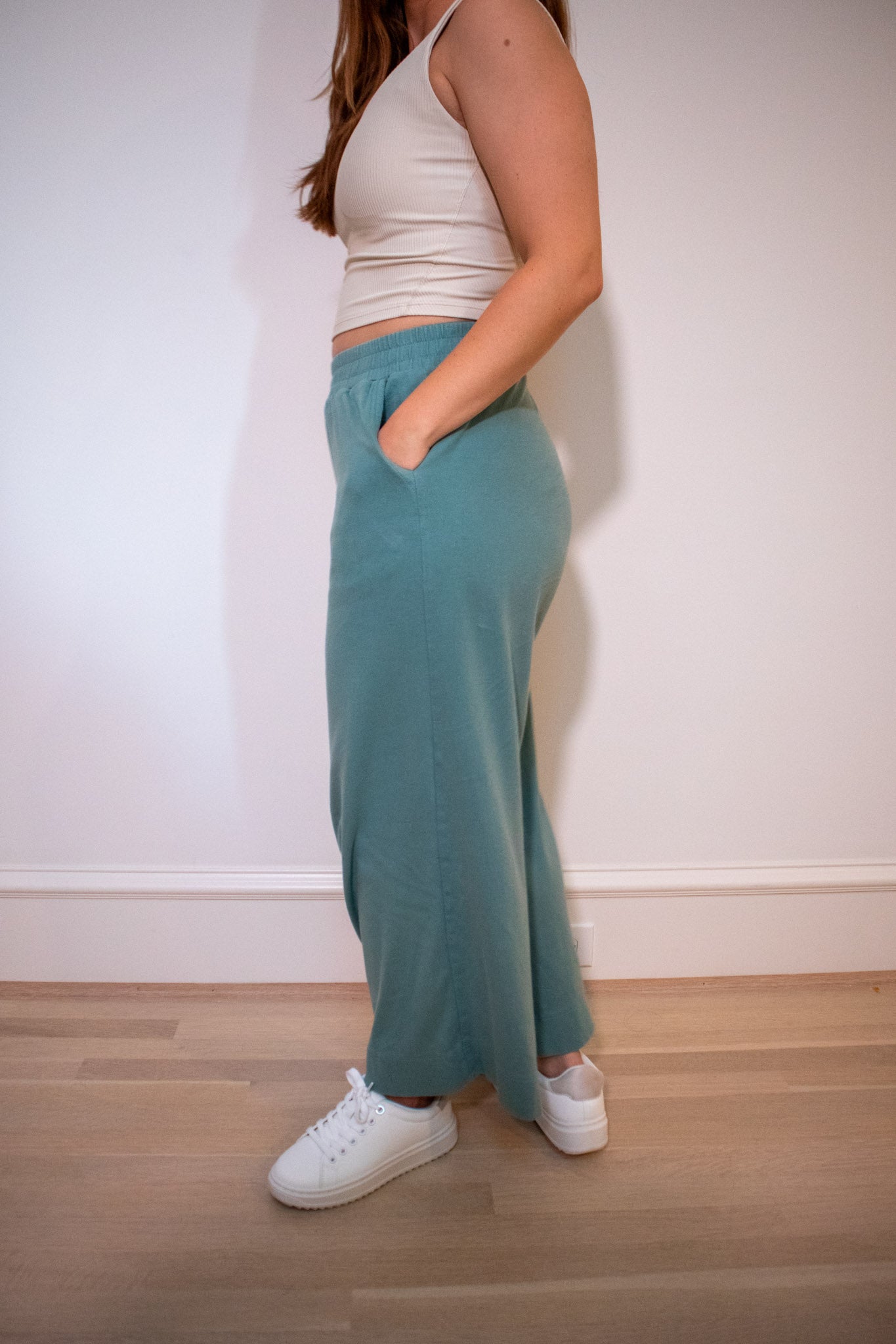 Natalie Pant in Turquoise
