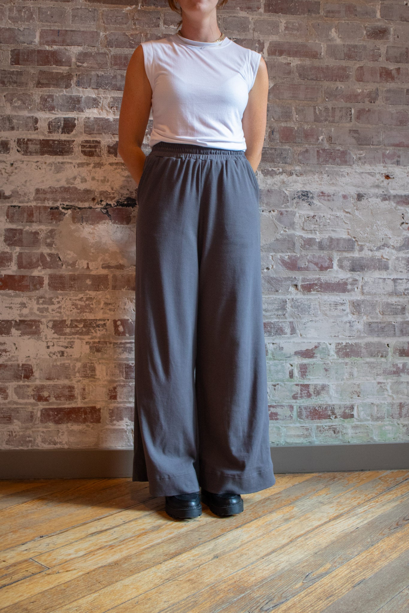 Natalie Pant in Gray